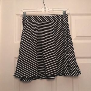 striped skater skirt